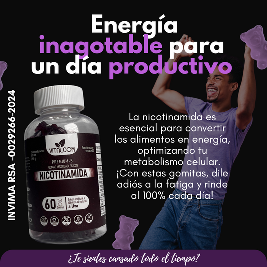 Gomas que TU cuerpo AGRADECERIA 😋 (Nicotinamida Vitamina B3)