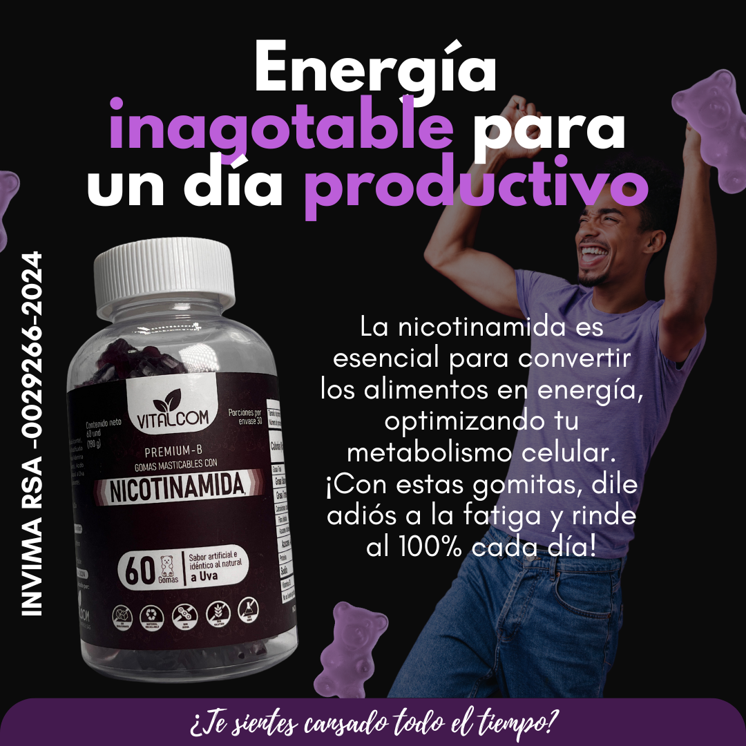 Gomas que TU cuerpo AGRADECERIA 😋 (Nicotinamida Vitamina B3)