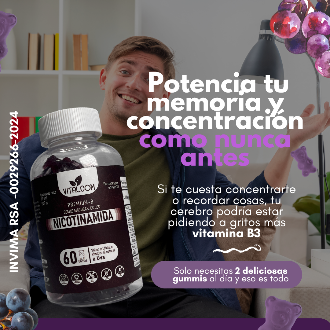 Gomas que TU cuerpo AGRADECERIA 😋 (Nicotinamida Vitamina B3)