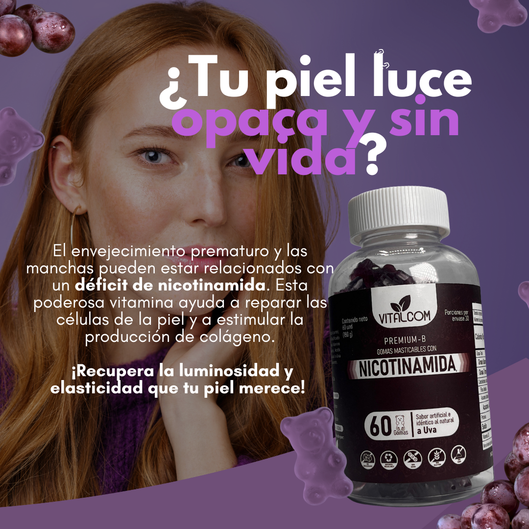 Gomas que TU cuerpo AGRADECERIA 😋 (Nicotinamida Vitamina B3)