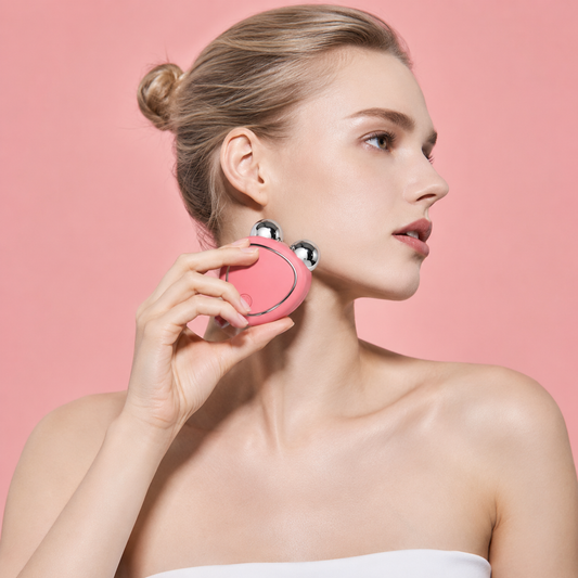 Masajeador Facial con microcorriente